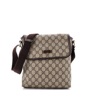 Gucci Flap Messenger Gg Coated Canvas #249061G91B